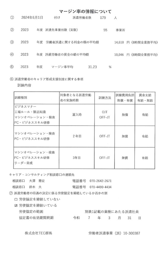 業務の運営に関する規定のお知らせ